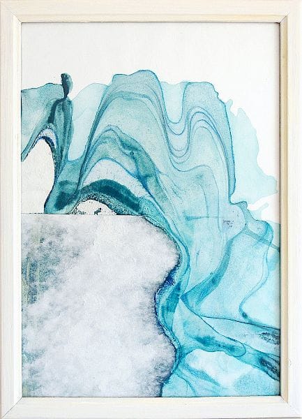 Daniela Prokopetz, Frozen Flow sea blue, 2021